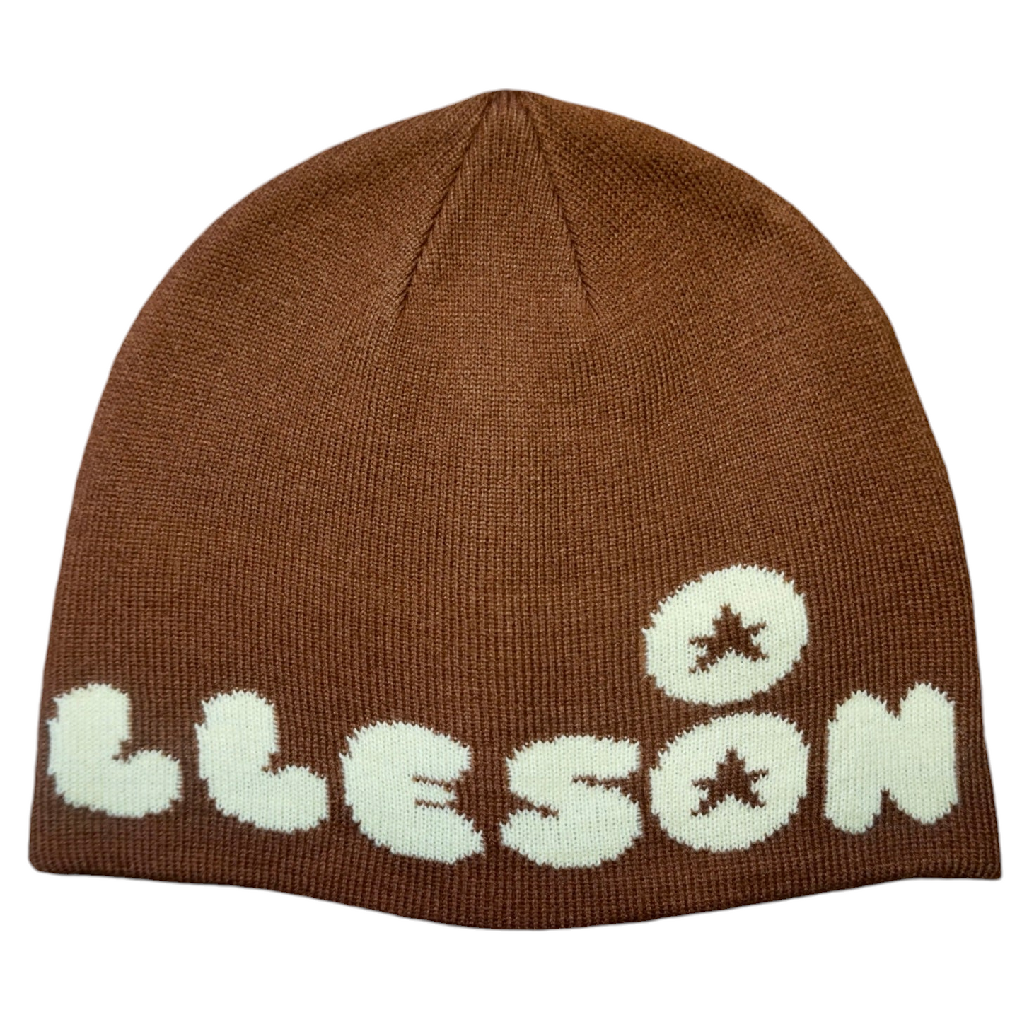 ‘Learnt My LLeson’ Hat (Brown + Yellow)