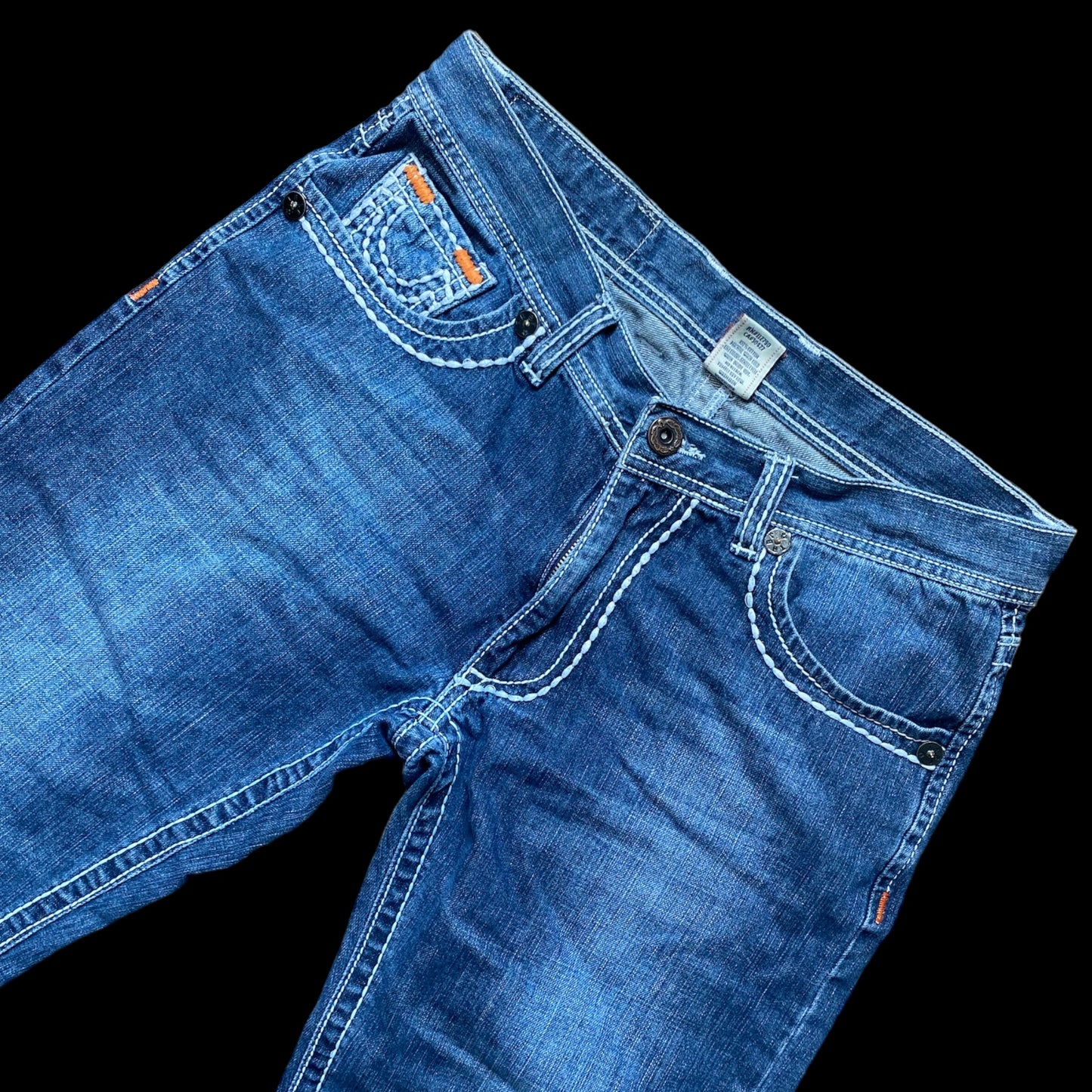 True Religion Contrast Stitch Jeans