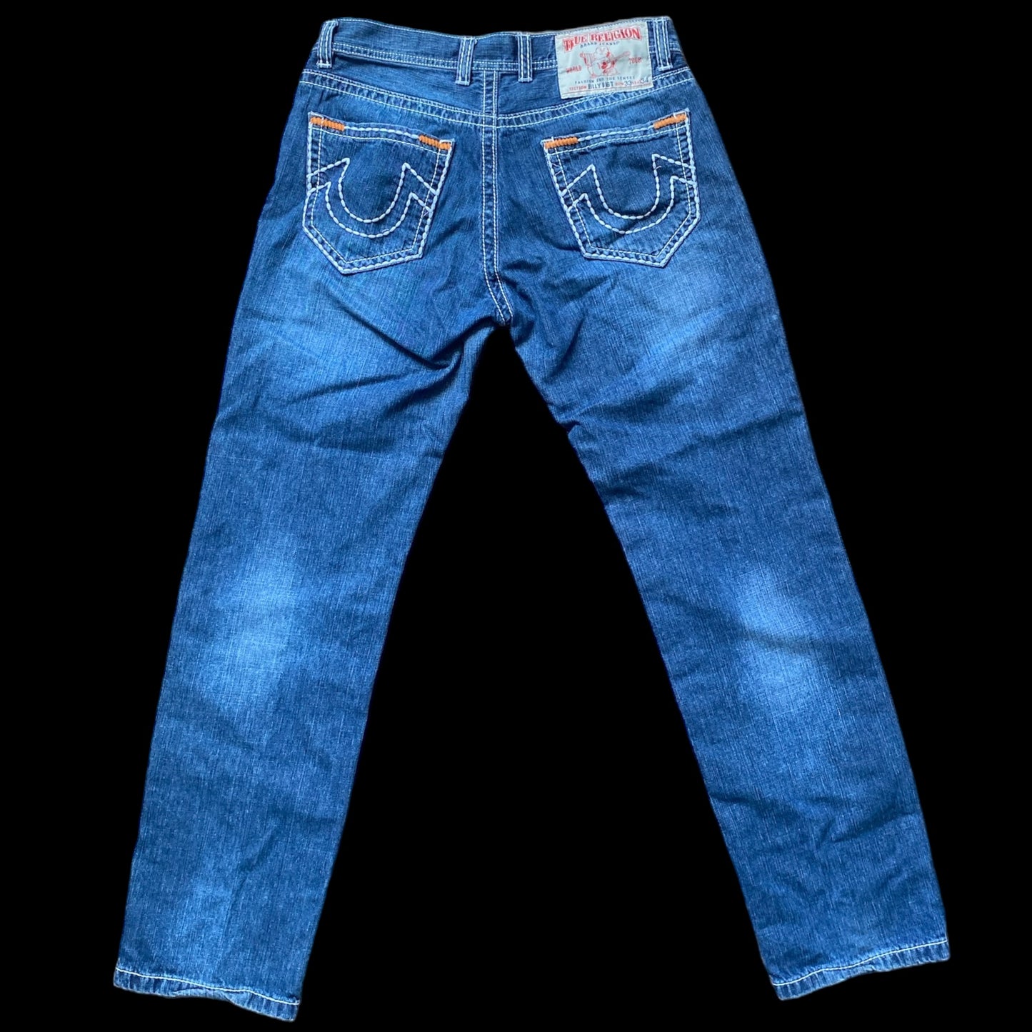 True Religion Contrast Stitch Jeans