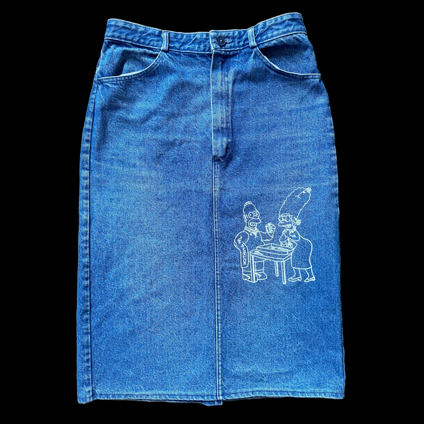 The Simpsons Denim Maxi Skirt