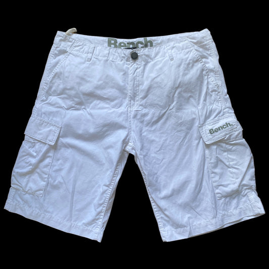 Bench White Cargo Shorts