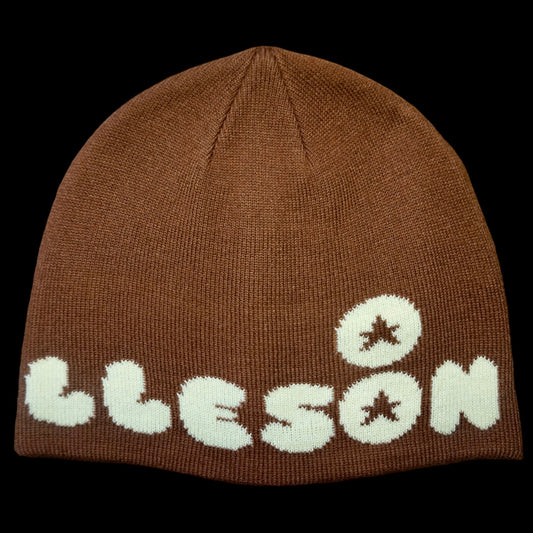 ‘Learnt My LLeson’ Hat (Brown + Yellow)